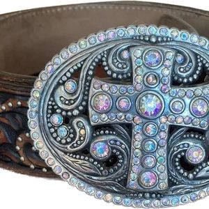 Fabulous cross leather belt